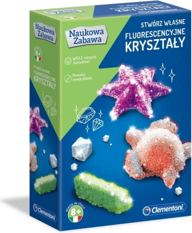 Videnskabeligt sæt fluorescerende krystaller