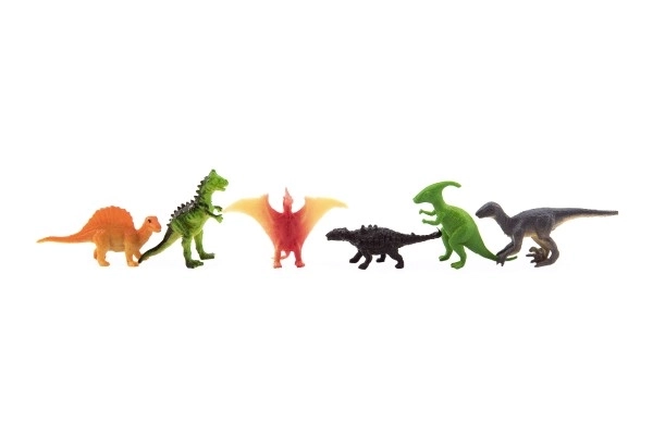 Mini dinosaurer – plastikfigurer 6-7 cm, 12 stk