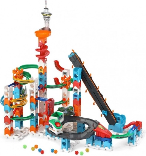 VTech Kulekørerbane Lyn – skyskraber med tog og elevator