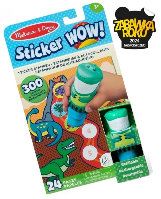Kreativt klistermærkesæt med dinosaurer – Melissa & Doug