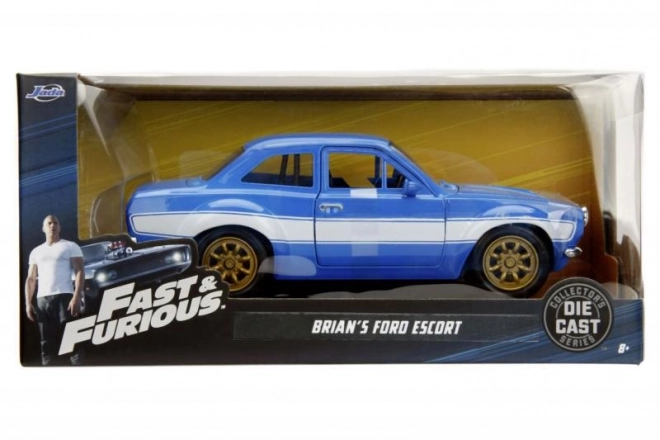 Modelbil 1974 Ford Escort fra Hurtige og Vrede 1:24