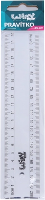 Gennemsigtigt lineal 20 cm