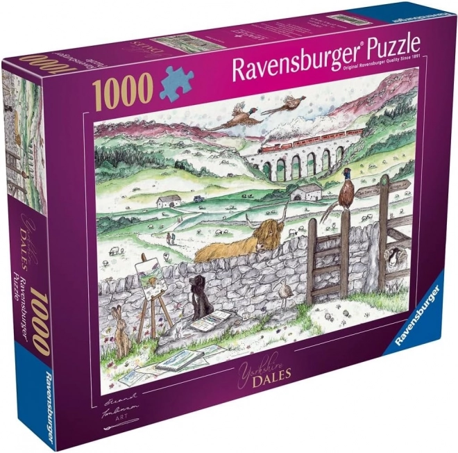Ravensburger puslespil Livet i Yorkshire 1000 brikker