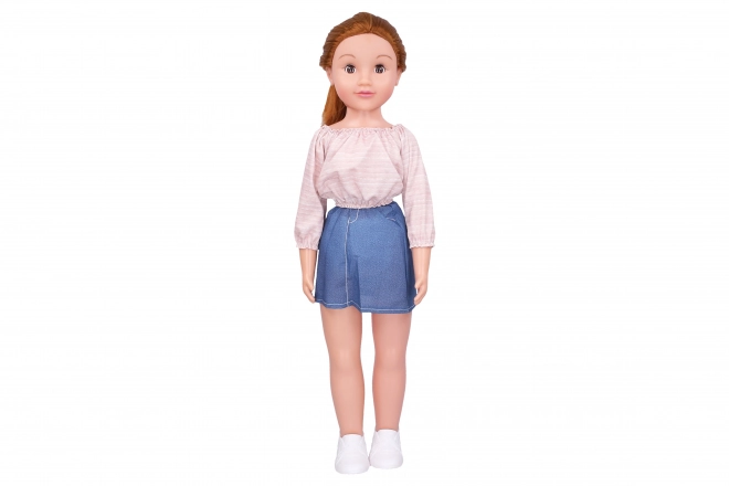 Vandrende dukke 70 cm – lyserød bluse