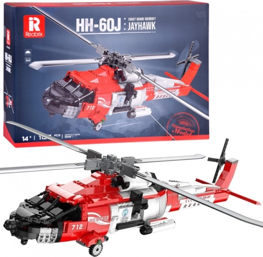 Byggesæt af redningshelikopteren Sikorsky HH-60J Jayhawk, 1137 klodser