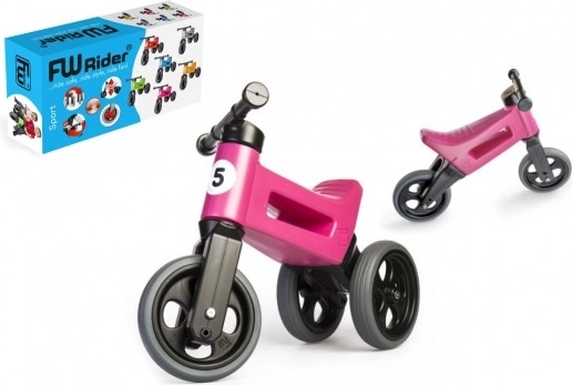Løbecykel Funny Wheels Rider Sport 2-i-1 til børn – Rosa