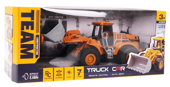 R/C Bulldozer med lys- og røgfunktion