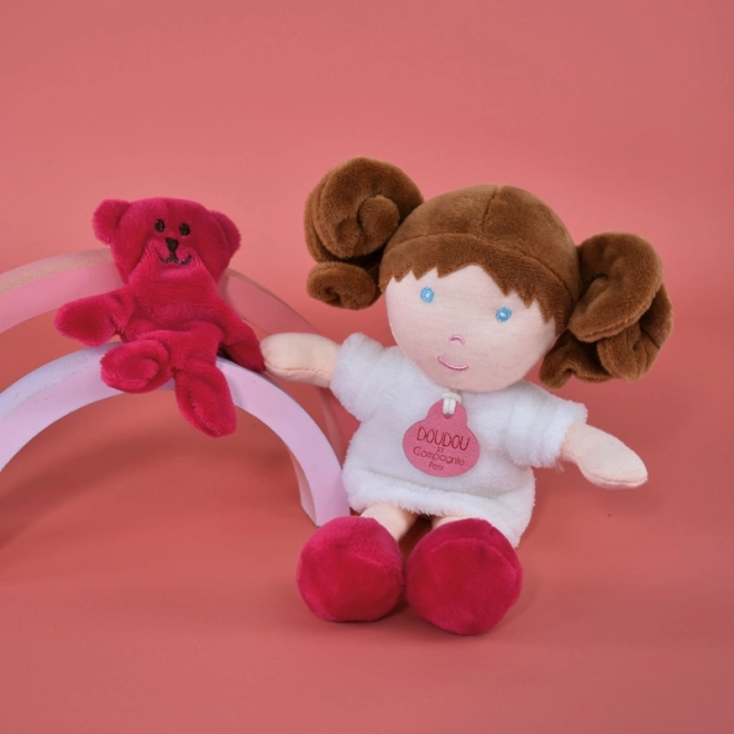 Dukke Miss Blanche fra Doudou Jolijou 21 cm