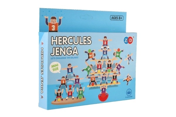 Spil balancerende hercules mini plast 26stk 3 farver i æske 21x19x3,5cm
