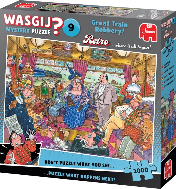 Jumbo Puslespil Wasgij Mystery 9: Den Store Togrøveri 1000 brikker