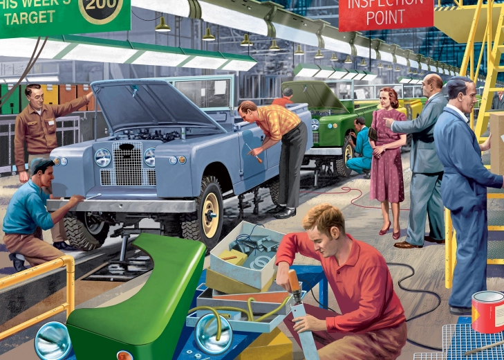 Puslespil Bilsfabrik 1000 brikker