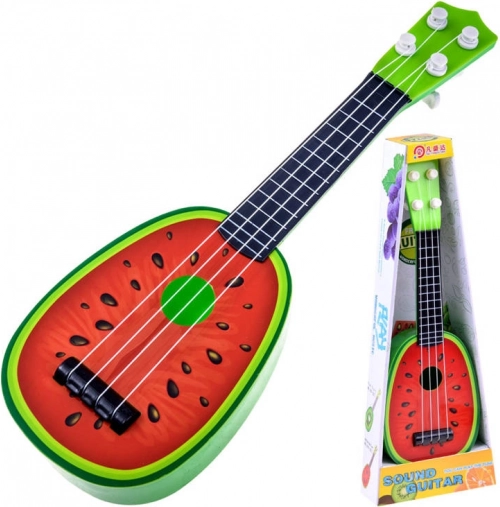 Børneukulele – plastguitar 37 cm – Vandmelon
