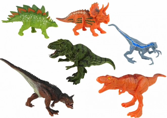 Sæt af køretøjer Stor helikopter Dinosaurer 8 stk.
