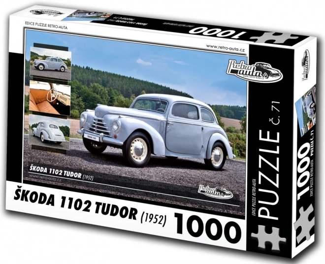 Puslespil Retro Biler Škoda 1102 Tudor 1952 1000 brikker