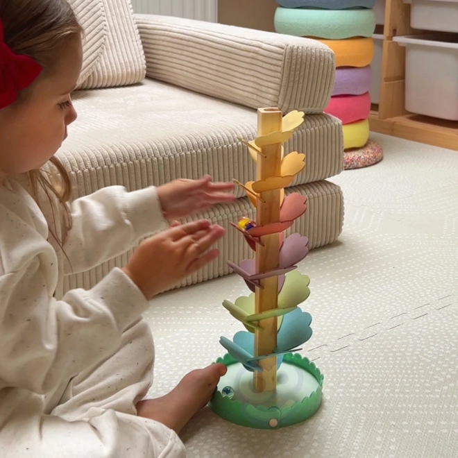 Træ kuglebane Rainbow Montessori WOOPIE GREEN