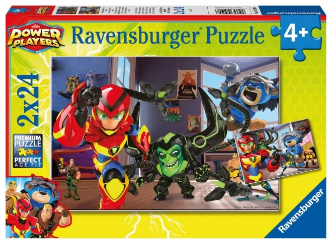 Ravensburger puslespil Helte i Aktion 2x24 brikker