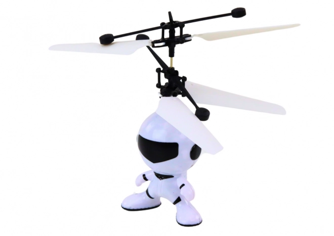 Flyvende astronaut Håndstyret drone - helikopter Hvid