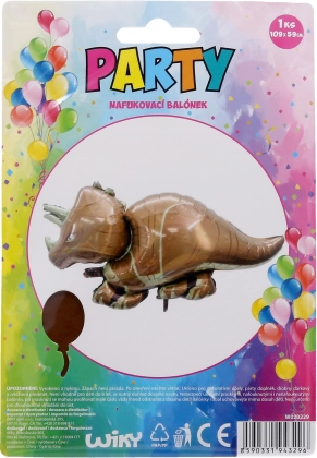 Oppustelig ballon formet som en dinosaur