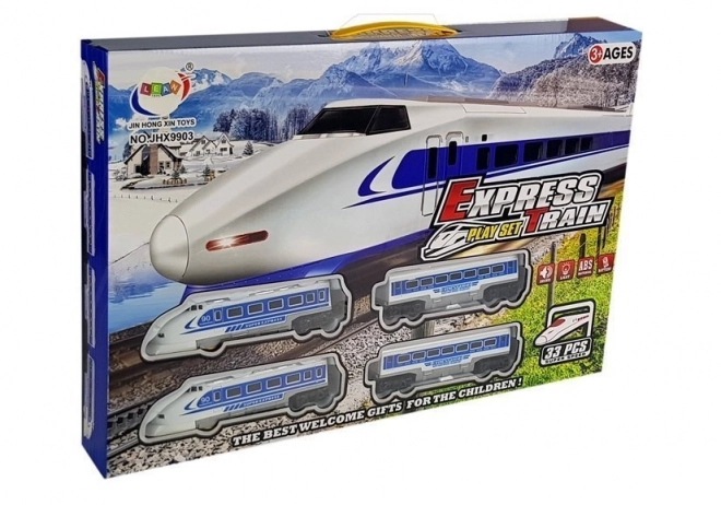 Elektrisk togsæt Pendolino med effekter