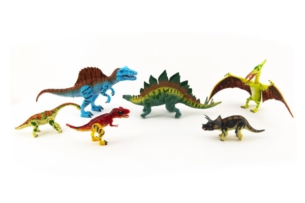 Sæt med bevægelige dinosaurer 6 stk