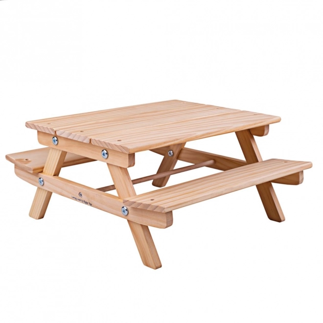 Træ picnicbænk til dukker Bigjigs Toys