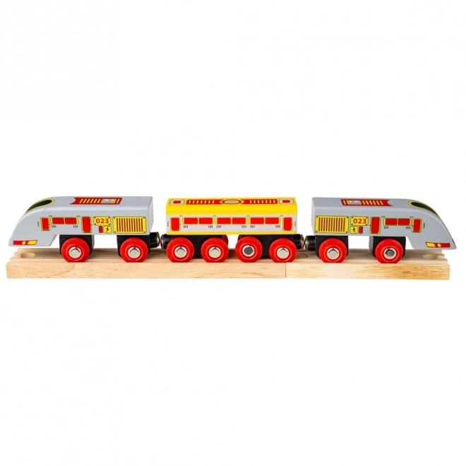 Bigjigs Rail Hurtigtog Eurostar + 3 skinner