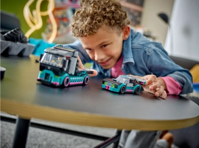 LEGOae City 60406 Lastbil med racerbil
