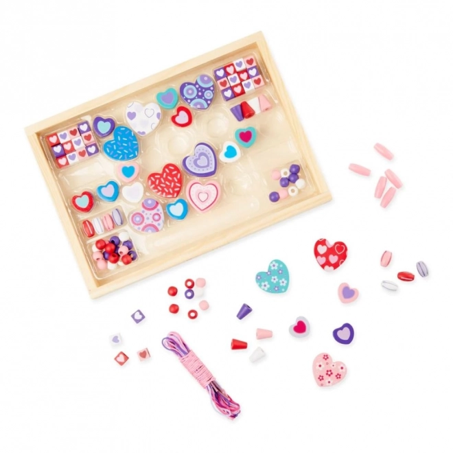 Kreativt perlesæt Hjerter - Melissa & Doug