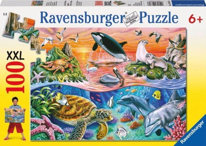 Puslespil Smukke ocean XXL fra Ravensburger 100 brikker