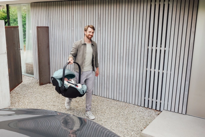 Barnevogn Smile 5Z med dyb klapvogn og autostol Baby-Safe Pro Style, Støvet Rose