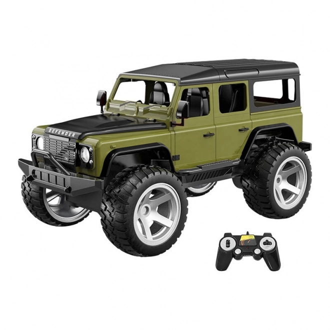 RC bil med fjernbetjening 1:14 Double Eagle (mørkegrøn) Land Rover Defender E362-003