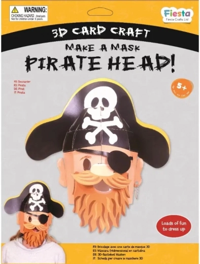 Kreativt sæt 3D maske Pirat