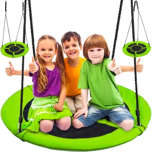 Gynge storkerede 100cm grøn-sort 23514