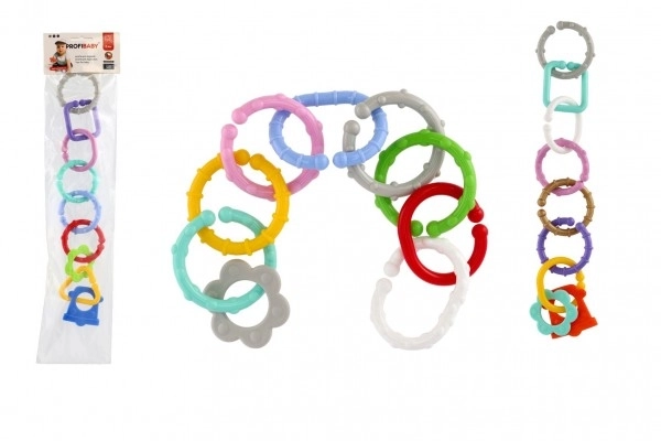Kæde/beskyttelse 8 former plastik i pose 11x48x3cm 0m+