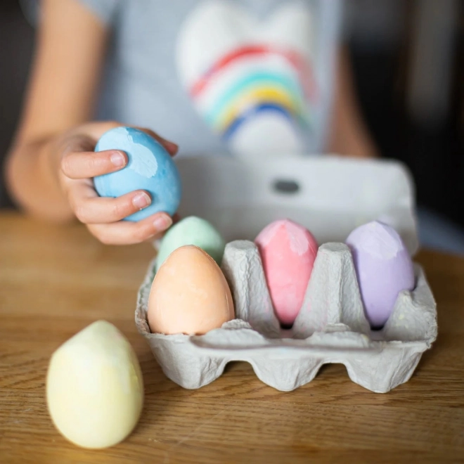 Æggeformet pastelkridt sæt fra Bigjigs Toys
