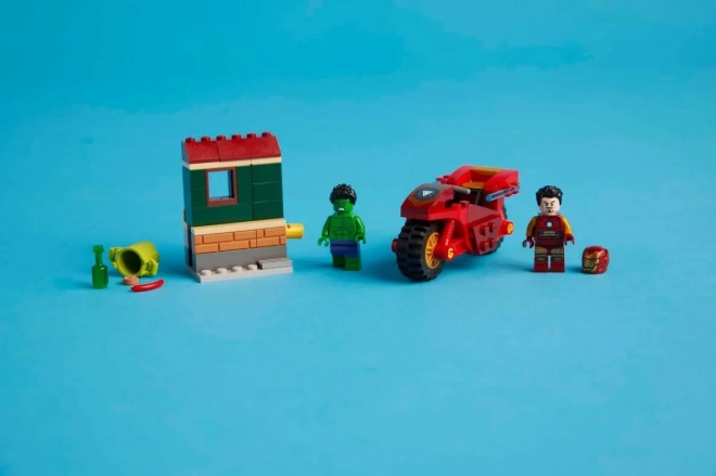LEGO Marvel Super Heroes 76287 Iron Mans motorcykel og Hulk