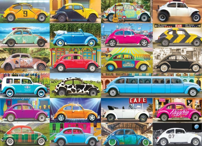 Puslespil Volkswagen Beetle: Boblen på vejene 1000 brikker