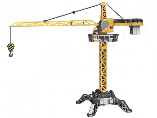 Byggekran 95 cm gul
