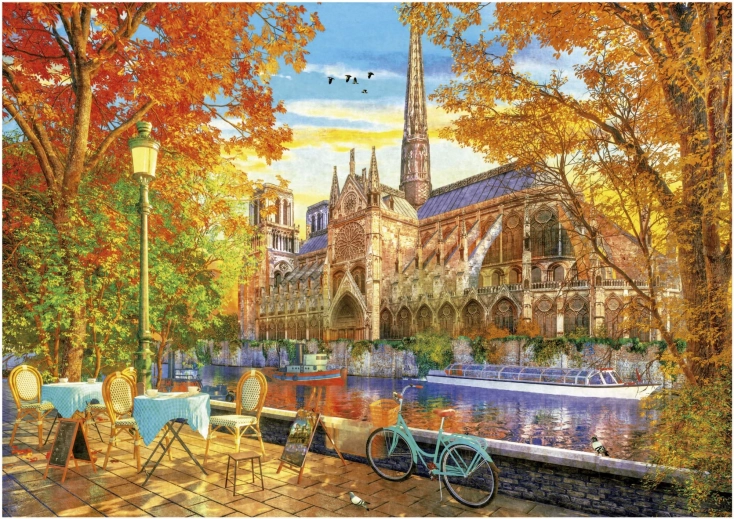 Puslespil Efterårs-Notre Dame 1000 brikker EDUCA