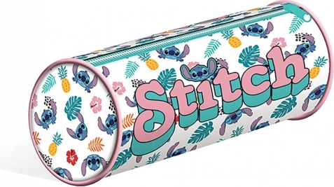Rund penalhus Lilo og Stitch hvid