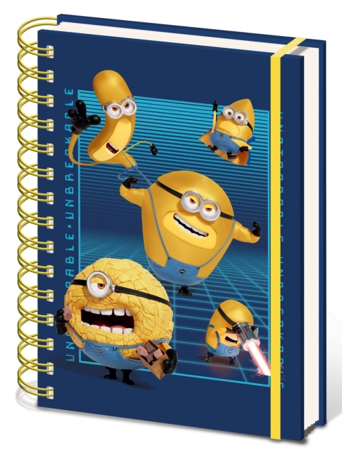 Spiralblok A5 2024 med Minions motiv