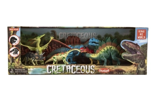 Sæt med bevægelige dinosaurer 6 stk