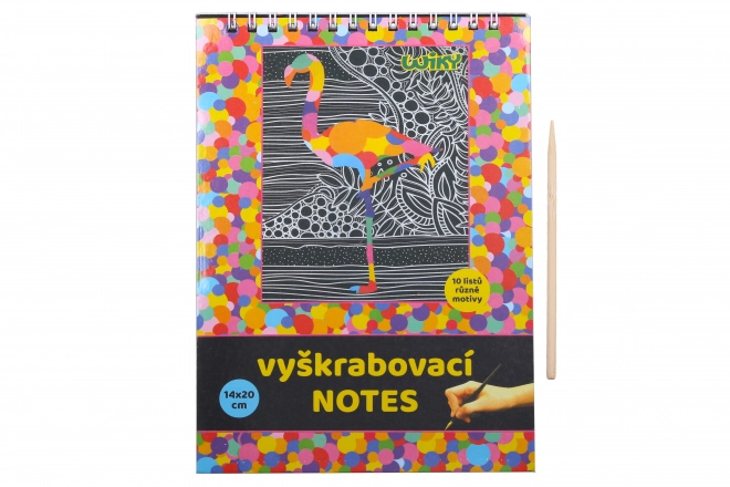 Skrabenoter 14x20cm / 10 ark
