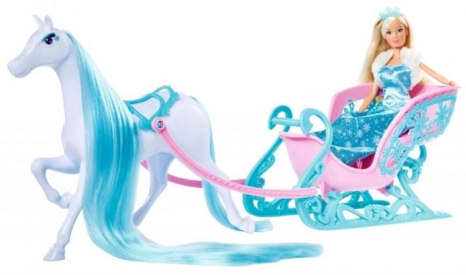Panenka Steffi med hesten Snow Dream