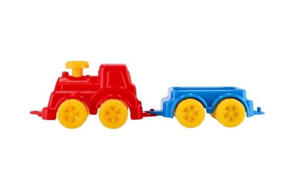 Lokomotiv/Tog med vogn 41cm plastik i net 21x13x22cm 12m+