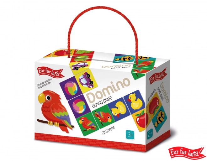 Domino Far Far Land farverigt med billeder