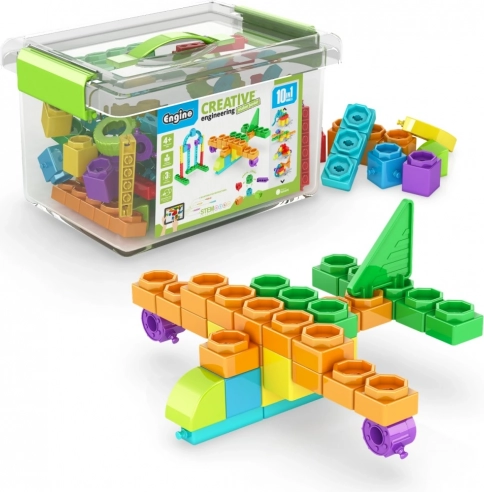 Byggesæt Engino Box Junior – 10 modeller til børn fra 4 år