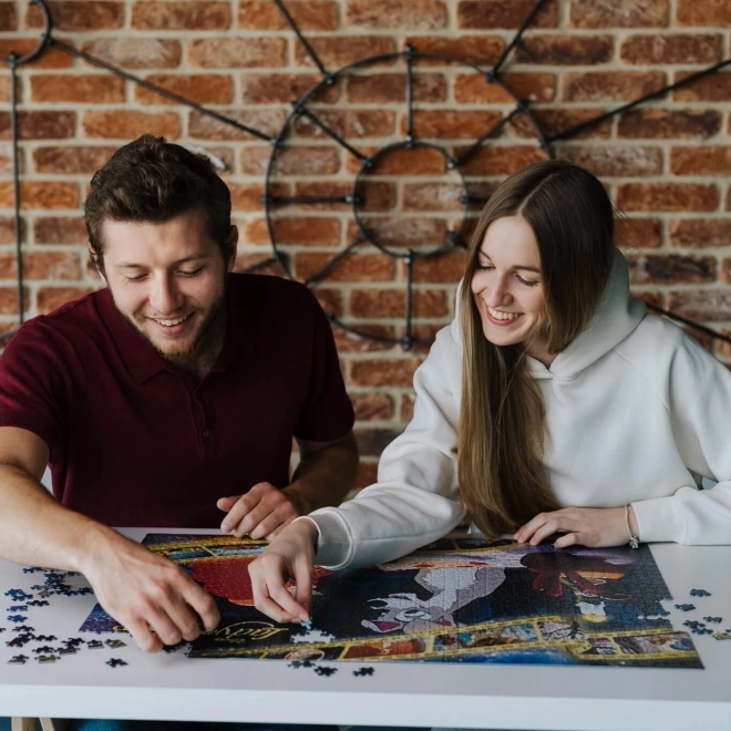 TREFL Puzzle Premium Plus Iconiske Øjeblikke: Lady og Vagabonden 1000 brikker