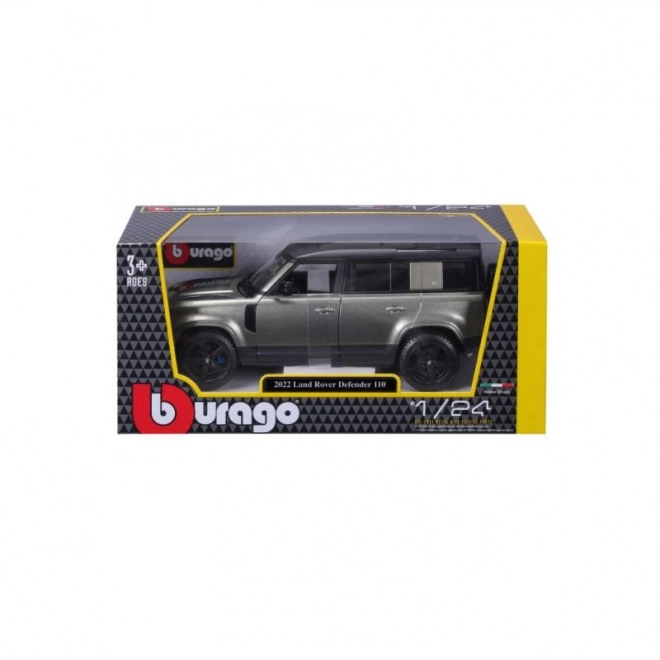Metal modelbil Land Rover Defender 110 grøn