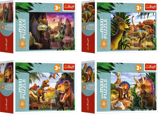 Puslespil miniMAXI 20 brikker - Oplev dinosaurernes verden